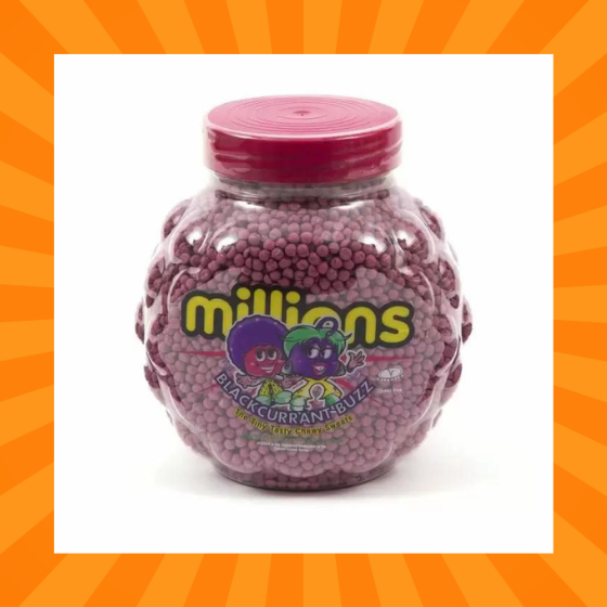 Blackcurrant Millions Fruity Flavour Tiny Chewy Sweets 200g
