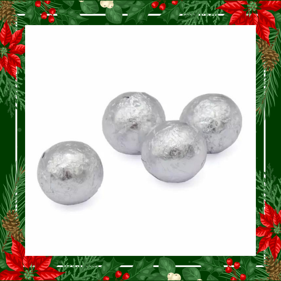 Kinnerton Silver Foiled Chocolate Balls 200g