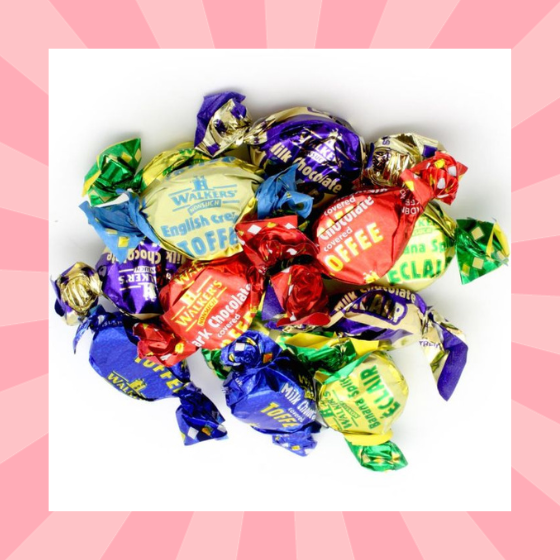 Huge 1KG Bulk Bag Of Original Walker's Nonsuch Assorted Toffees & Milk