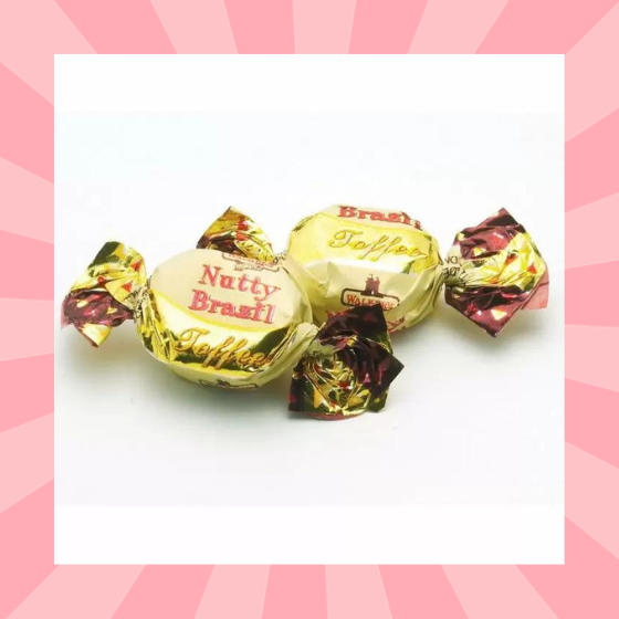 Walker's Nonsuch Nutty Brazil Toffees 200g