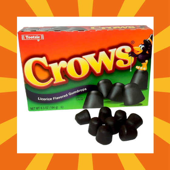 Tootsie Crows Liqourice Gumdrops Theatre Box 184g