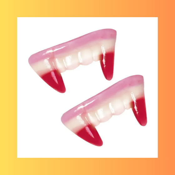 Vidal Jelly Vampire Teeth Fangs 200g